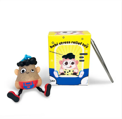 A humorous toy designed for beard venting, featuring playful design elements, with a Govee RGBIC floor lamp in the background.