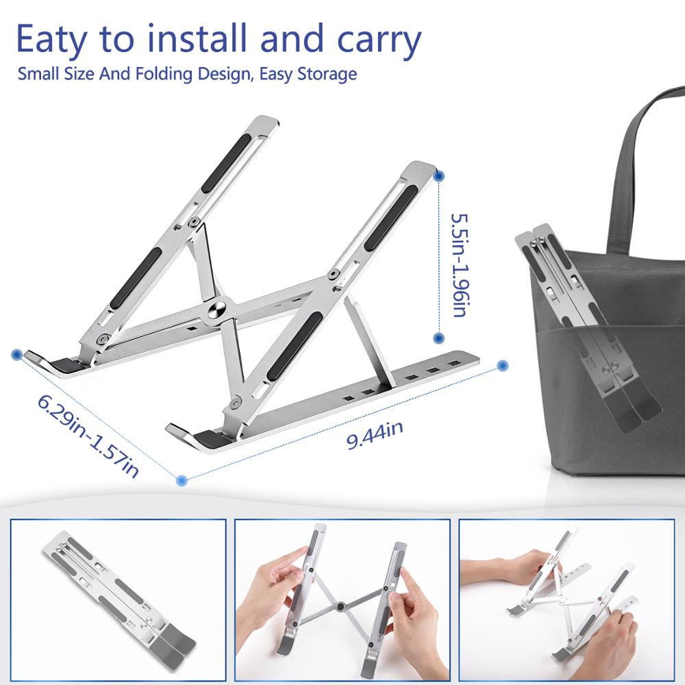 Adjustable foldable laptop stand from Govee, showing a sleek, portable design with a sturdy surface for notebooks and laptops.