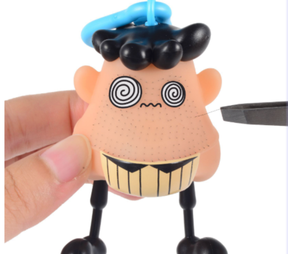 Govee RGBIC floor lamp with humorous beard vent toy, colorful LED lighting and modern design for home decor.