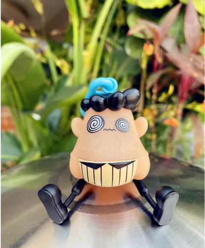 Govee RGBIC floor lamp with humorous beard vent toy, featuring colorful LED lighting and playful design for fun home decor.