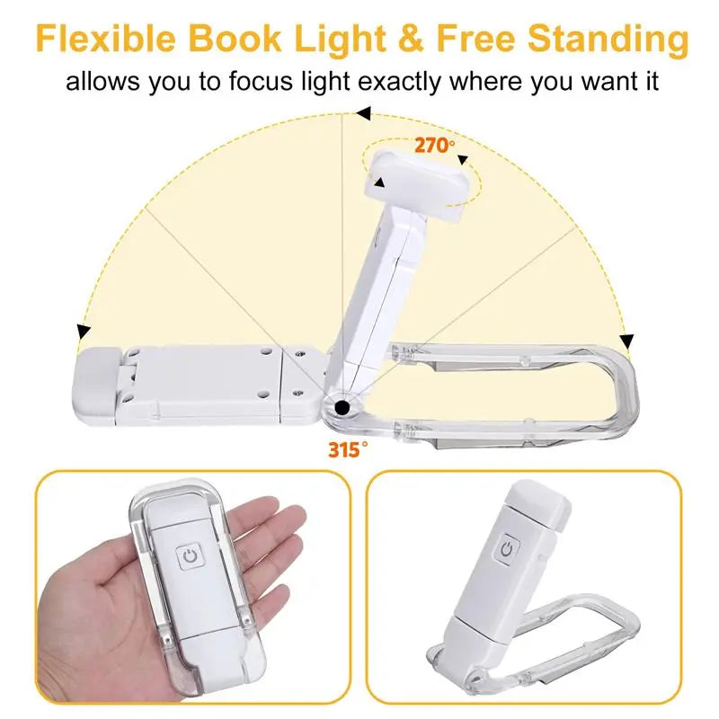 Govee LED USB rechargeable book light with eye protection, ideal for reading in bed or low-light conditions.