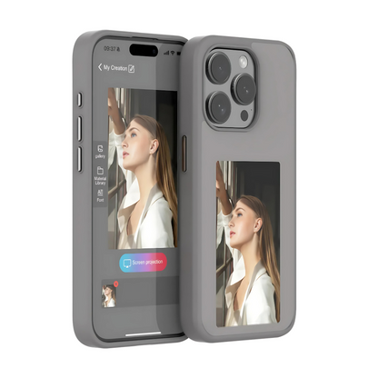 Govee E-Ink phone case featuring a sleek design with visible textured surface and subtle branding on the back.